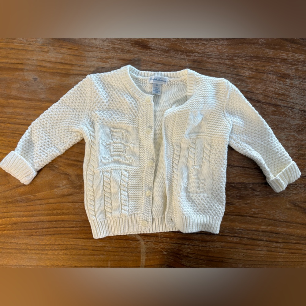 Ralph Lauren Cream Knit Cardigan